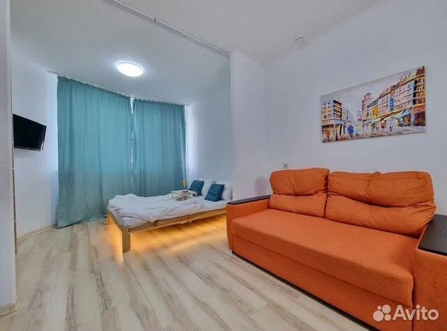

Квартира-студия, 28 м², 2 кровати