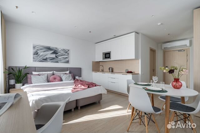 

Квартира-студия, 29 м², 2 кровати