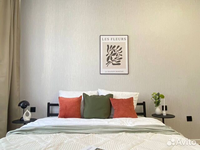 

1-к. квартира, 38 м², 2 кровати