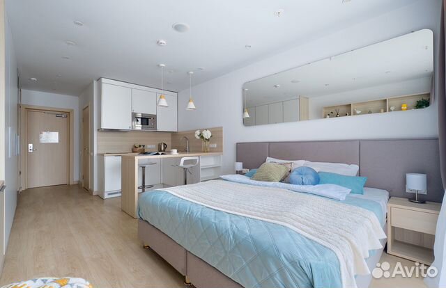 

Квартира-студия, 28 м², 1 кровать