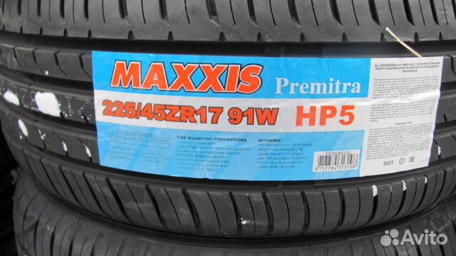 Новые Maxxis Premitra HP5 225/45 R17