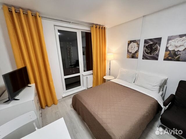 

Квартира-студия, 29 м², 2 кровати