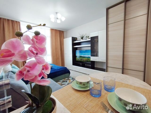 

Квартира-студия, 28 м², 2 кровати