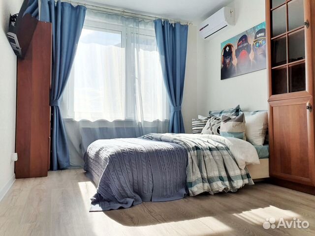 

1-к. квартира, 38 м², 3 кровати