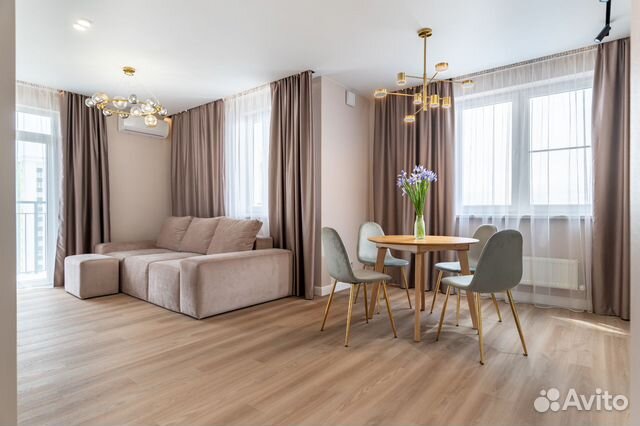 

1-к. квартира, 60 м², 2 кровати