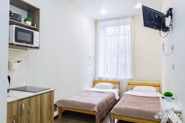 

Квартира-студия, 20 м², 2 кровати