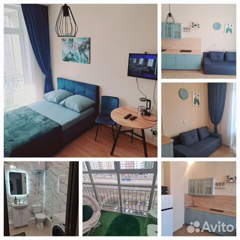 

Квартира-студия, 29 м², 2 кровати