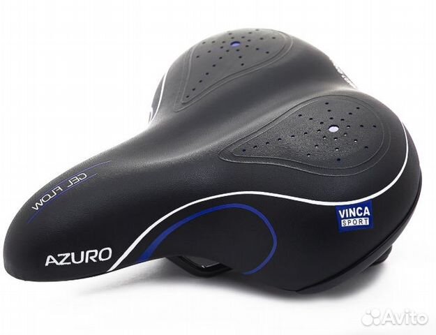 Седло комфортное с гелем Vinca Sport с пружинами