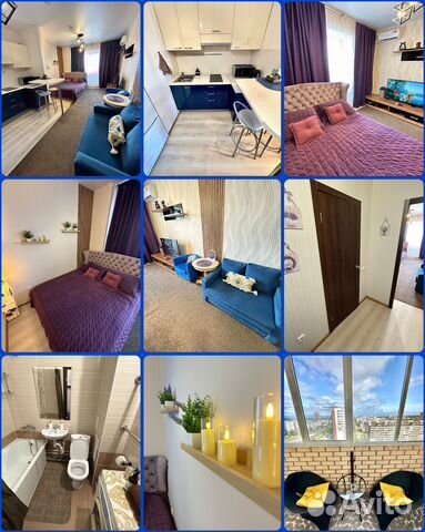 

Квартира-студия, 35 м², 2 кровати