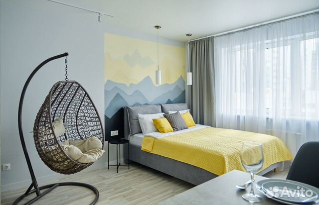 

Квартира-студия, 39 м², 2 кровати