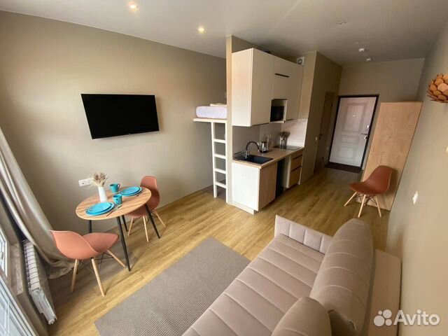 

Квартира-студия, 21,8 м², 3 кровати