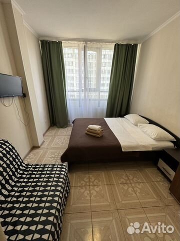 

Квартира-студия, 28 м², 2 кровати