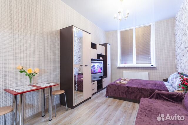 

Квартира-студия, 27 м², 2 кровати