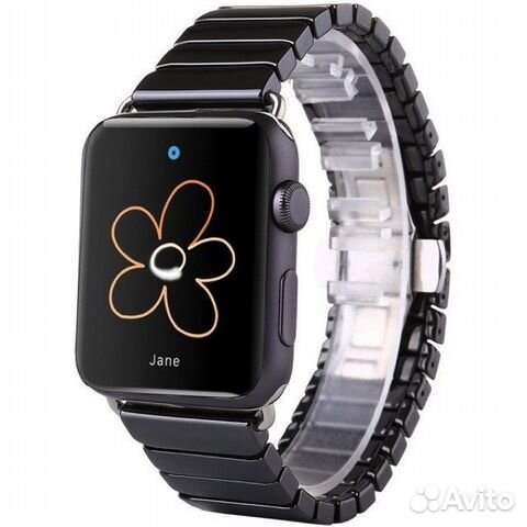 Браслет керамический для Apple Watch 42/44 черный