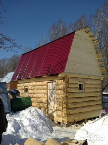 Сруб 3х6 с мансардной крышей цена с установкой