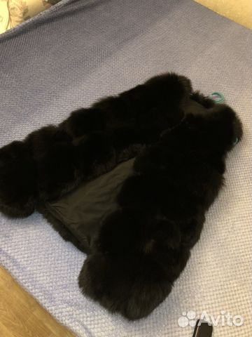 Меховая жилетка Натуральный Мех песца Меховая жилетка Натуральный Мех песца