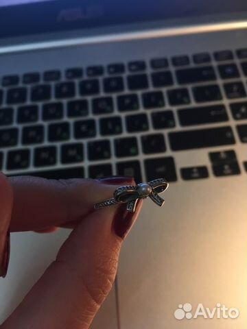 Серебряное кольцо с бантиком Серебряное кольцо с бантиком