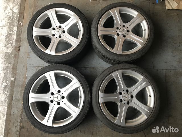 R18 разноширокие диски Mercedes 5 Spoke W219 R18 разноширокие диски Mercedes 5 Spoke W219
