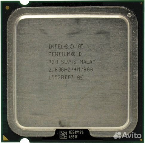 Процессор Intel Pentium D920 Presler 2,8Ghz 4Mb