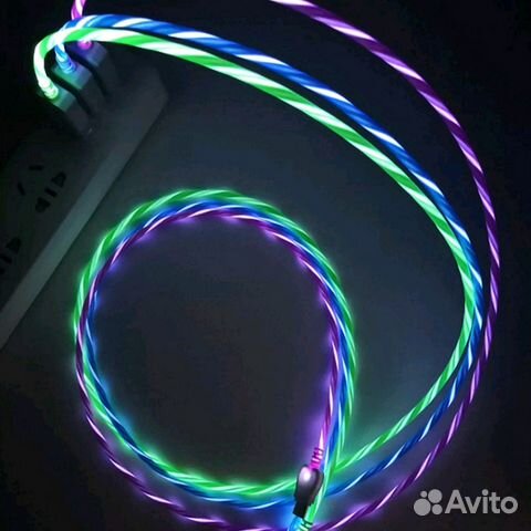 Usb светодиодный кабель для Android и iPhone