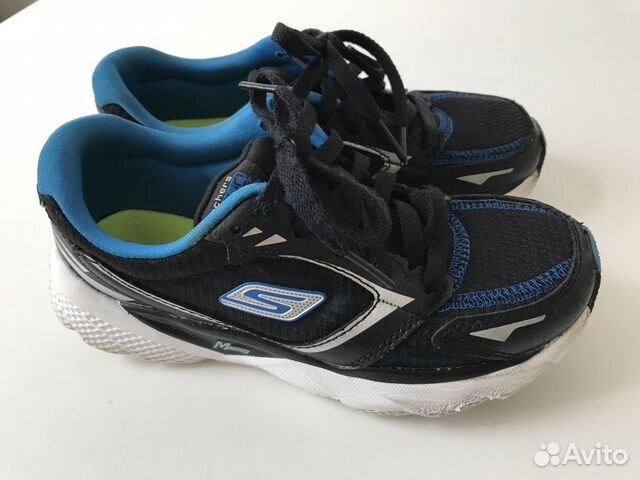 Skechers кроссовки черно-синие, легкие 32/20,5см Skechers кроссовки черно-синие, легкие 32/20,5см