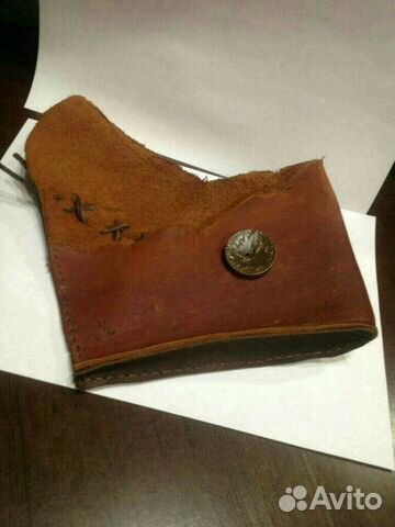 Сумка кожаная, клатч-браслет, hand made