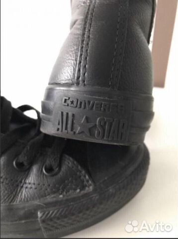Кеды Converse All Star кожаные чёрные оригинал Кеды Converse All Star кожаные чёрные оригинал