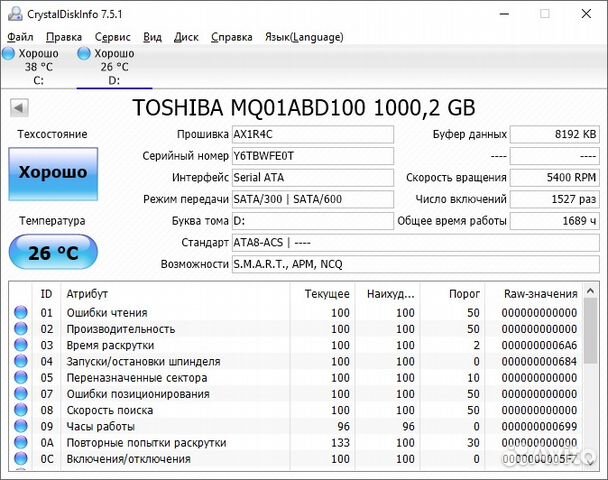 Жесткий диск 1tb