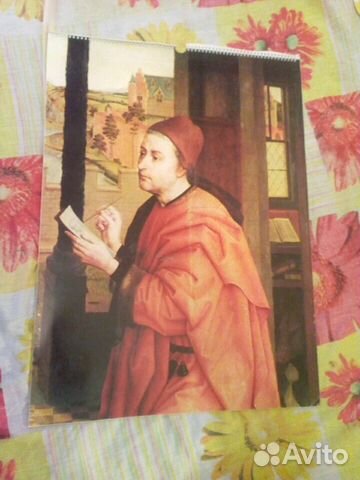 Большое настенное пособие календарь Живопись СССР