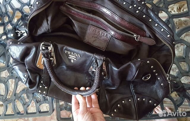 Сумка бренд prada оригинал кожа италия