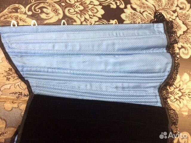 Корсет Бархатный Черный Корсет Бархатный Черный