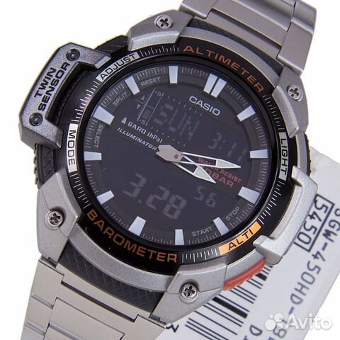 Новые мужские часы Casio SGW-450HD-1B Новые мужские часы Casio SGW-450HD-1B