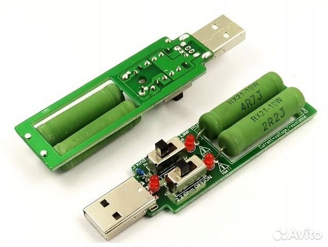 USB резистор, нагрузка, тестер