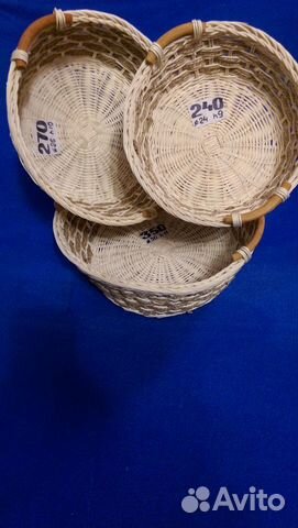 Корзины для кафе из натурального ротанга