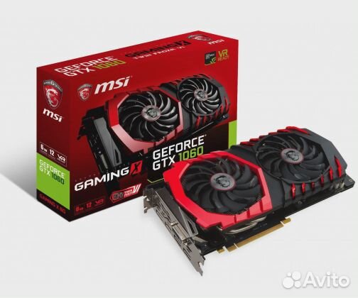 Видео карта MSI Geforce GTX 1060 gaming x