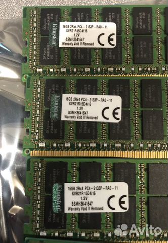 Память Kingston kvr21r15d4/16