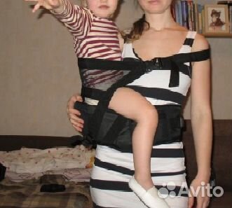 Хипсит-переноска для детей Maba со спинкой Хипсит-переноска для детей Maba со спинкой