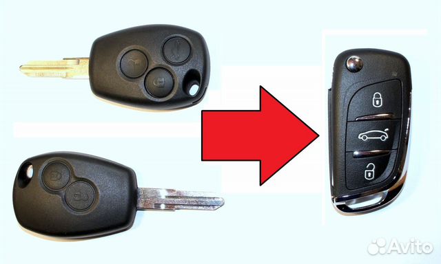 Ключ Рено Логан / Renault Logan, Duster, выкидной Ключ Рено Логан / Renault Logan, Duster, выкидной