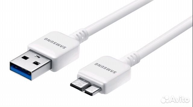 Кабель samsung USB 3.0 (1 м, белый) оригинал