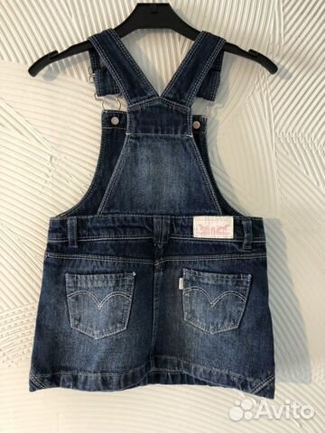 Джинсовый сарафан Levi’s 2-3 года новый Джинсовый сарафан Levi’s 2-3 года новый