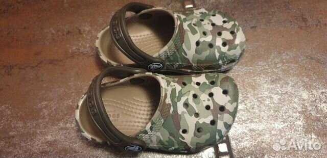 Детские сабо crocs Камуфляж