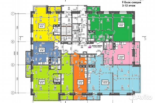 1-к квартира, 45.9 м², 6/17 эт.