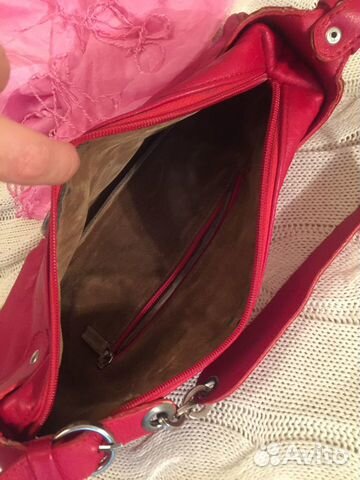 Сумка TOD’S красная, натуральная кожа, маленькая Сумка TOD’S красная, натуральная кожа, маленькая