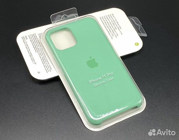 iPhone 11 Pro Silicone Case Чехол Зеленый Мятный iPhone 11 Pro Silicone Case Чехол Зеленый Мятный