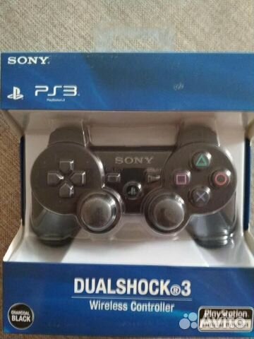 Джойстик для PS3 Dual Shock 3 (черный/коробка)