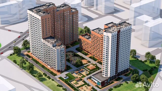 Студия, 36.1 м², 9/12 эт. Студия, 36.1 м², 9/12 эт.