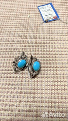 Серьги бирюза, наборы камни натуральные Серьги бирюза, наборы камни натуральные