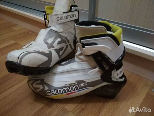Лыжные ботинки Salomon sk+крепления