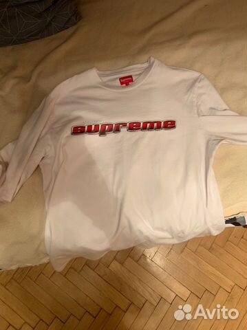 supreme chrome logo white