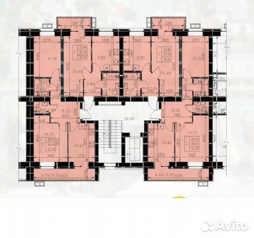 1-к квартира, 36.5 м², 9/10 эт. 1-к квартира, 36.5 м², 9/10 эт.